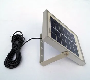 28LED Solar Floodlight 6V 2W Solar Panel Lamp Outdoor Waterproof Garden Flood Wall Light with 5meters Cables Cast Aluminum