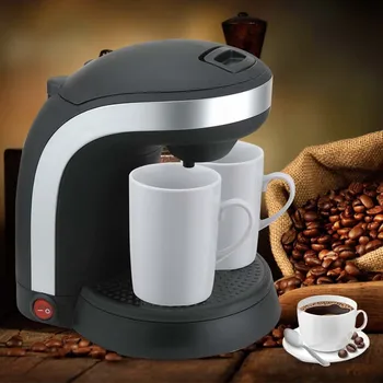 Nice design Drip Coffee machines for cups Black New Home Appliances Washable coffee filter double cup coffee maker Kaffee