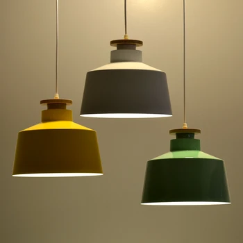 The simple and modern creative personality lamps and wood decoration