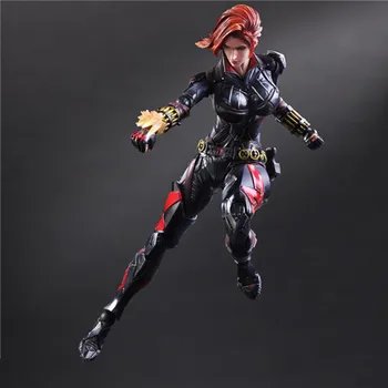 PlayArts KAI Black Widow PVC Action Figure Collectible Model Toy 27cm