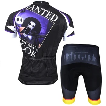 Anime One Piece Brook Cycling Jersey Men Cycling Equipment Cycling Sets X072