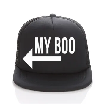 MY BAE BOO Print Trucker Caps Hen's Party Hats Lady Bachelorette Wedding Flat Bill Hip-Hop Snapback Hat