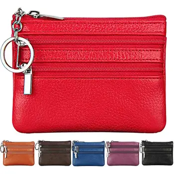 Women's PU Leather Coin Purse Fashion Small Zipper Bag Mini Wallet Pocket Credit Card Case Popular
