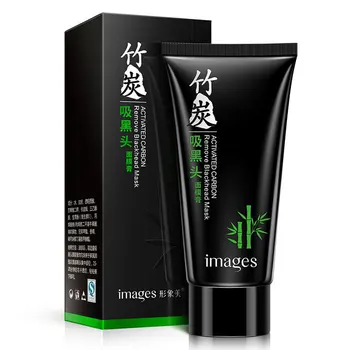 IMAGES Suction Black Bamboo Charcoal Mask Cream Shrink Pores Clean Skin T Area Care To Black Nose Paste Mask of Black Dots