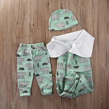 Baby Swaddle Muslin Blankets Newborn Photography Prop Basket Cartoon Printed Cotton Baby Blanket hat pants Breathable Basket