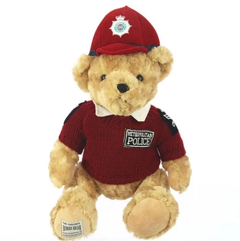 7.9''20CM Lovely Teddy Bear Police Bear Cute Stuffed Toys Brinquedos Gifts for Children Girls In Stock
