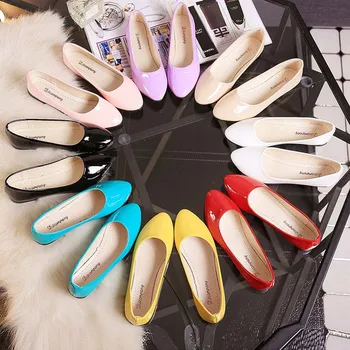Candy Colors Women's Flats 2017 8 Colors Shoes Women Summer Spring Casual Sport Work Plus Size Females Shoes