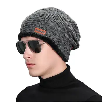 Brand New Man Women Skiing Warm Winter Knitted Knitting Hat Beanies Cap Ski Cap Beanie Skull Slouchy Caps Hat #428
