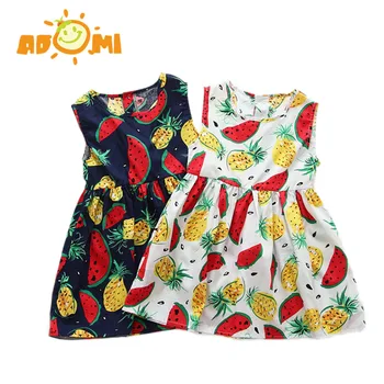2017 Girl Dress Summer New Floral Baby Girl Dress Princess Dress 9 Styls Infant Dresses Kids Clothing With Bow 3-6T