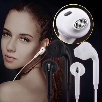 Sports Headset 3.5mm Wired Earphone Portable Sport Running Stereo Headphone with Mic Remote Control for iPhone Samsung S6 Xiaomi