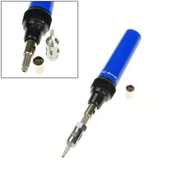 Professional MT-100 Blue Pen Shape Cordless Butane Multipurpose Gas Soldering Solder Iron Tool ALI88