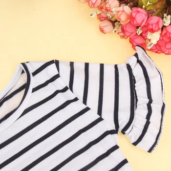2-8Y Baby Girls T Shirt Summer Striped T-Shirt For Girl Cotton Girls Tops Candy Color Kids Blouse Baby Clothing