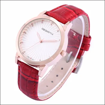 REBIRTH Top Brand Women Luxury Fashion Quartz Watch Women's Dress Clock Business Ladies Wristwatch Gift relogio feminino 029