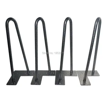 New design cabinet stand hairpin legs 12inch tall BLACK SILVER finish 1/2