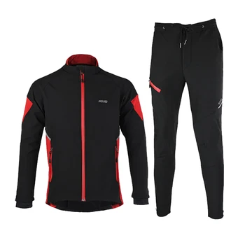Men Fleece Thermal Jersey Pants Ropa Ciclismo MTB Bike Bicycle Cycling Sets Warm Up Winter Cycling Jersey 2 Colors