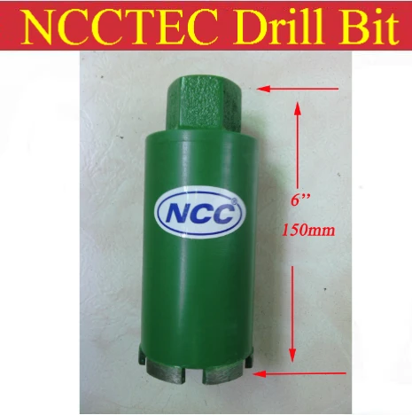 96mm*150mm short crown wet diamond drilling bits | 3.8'' concrete wall wet core bits | Professional engineering core drill