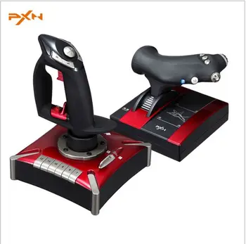 PXN-2119II Game Flight Joystick Flight Simulation Game Rocker Controller Real Dual Vibration For Computer coinoperated Gaming