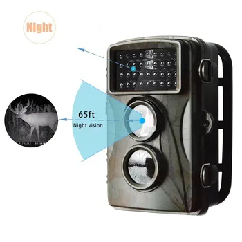 12MP Night Vision Hunting Trail Camera 1080P HD Digital Video Photo Traps For Game & Hunting with 20M range of IR Flash Cameras
