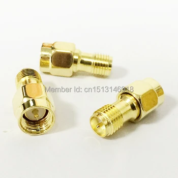 1pc SMA Male Plug to RP-SMA Female Jack RF Coax Adapter convertor Straight goldplated NEW wholesale