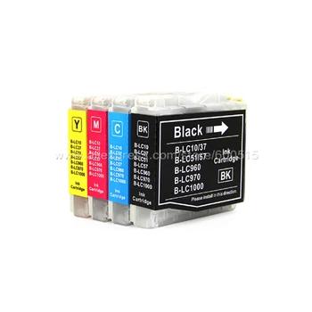 4pcs/set Compatible ink cartridge LC10 brother DCP-130C/135C/150C/153C/155C/157C/330C/350C/540CN/560CN/750CN 750CW/750CNU/770CN