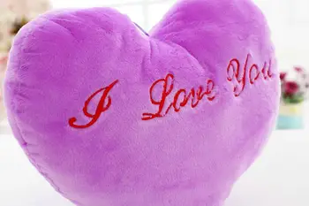 1 piece plush toys heart Music cushion stuffed cloth doll birthday gift for clidren Girlfriend 2016 new style