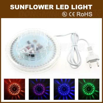 8W 48leds RGB Crystal Sunflower Stage Effect light UFO Led Lamp wall mount Disco DJ Party show Bar Light 110V 220V