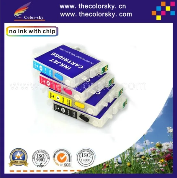RCE601-604) refillable refill ink inkjet cartridge for Epson T0601 T0602 T0603 T0604 KCMY C68 C88+ with ARC chip