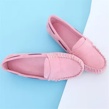 New Women Matte skin Shoes Loafers Soft Leisure Flats Female Driving Casual Footwear Size 35-39 In 5 Colors ping