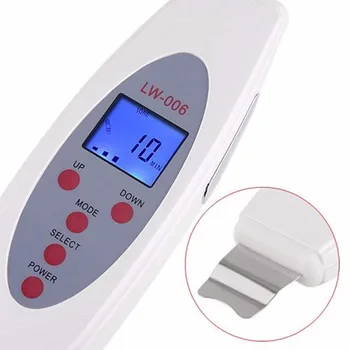 Portable LCD Ultrasonic Skin Cleaner Face Cleaning Acne Removal Spa Beauty Tool Facial Pores Clean Peeling Tone Lift LW 006
