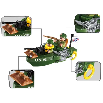 ENLIGHTEN 99pcs City SWAT Series Military Landing Landing War Model Building Blocks Assembling Bricks Educational Toys Gifts