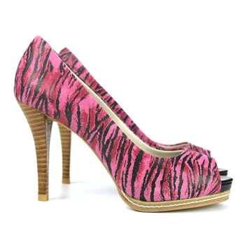 2017 New fashion women Summer Sandals High Heel Zebra Pattern Designer Woman Sandals Tide Peep Toe Ankle Strap Woman lady Shoes