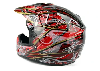 Motorcycle helmet yh-623-b-y1 professional off-road helmet red gold interdiffused YOHE 623 motocross Full face helmet