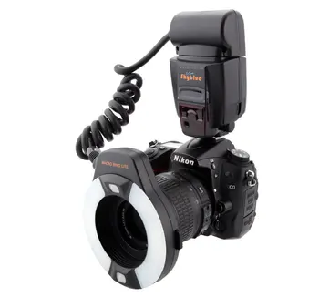 Meike MK-14EXT i-TTL Macro Ring Flash for Nikon D7100 D7000 D5200 D5100 D5000 D3200 D3100 D90 D300S D600 with LED AF Assist Lamp