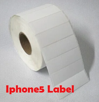 Specialized mobile phone 5S packaging box white Label paper HS-6924(69*22mm*2000pcs)