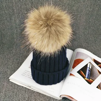 Parent - child Winter hat thick winter casual Korean wild hats female winter autumn and winter tide knitted wool hat