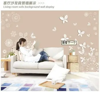 Custom 3d wallpaper 3 d butterfly pattern TV setting wall wallpaper