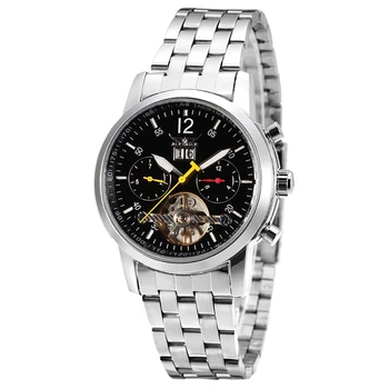 2017 Hot Nice JARGAR Fashion Classic Mechanical Calendar Analog Wristwatch Man's Casual watches Steel Band