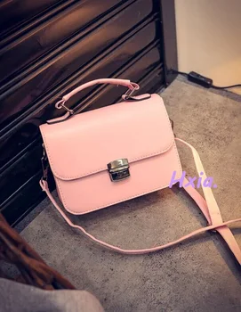 2017 new fashion women bag, candy color simple fashion handbags, delicate mini woman messenger bags