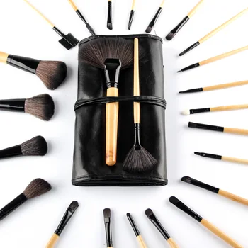 Vander Professional 24Pcs Makeup Brush Set Foundation Cosmetic Powder Multifunction Toiletry Brushes Make Up Kits w/ Pouch Bag