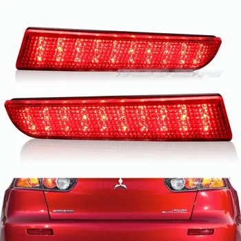 Rear Bumper Red LED Reflector tail Light For MITSUBISHI Lancer Sedan 2008-2016