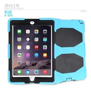 MAX-Q Hybrid Stand Hard Silicone Rubber Case for ipad6 Cover For Apple ipad air 2 9.7