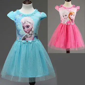 Children girl dresses disfraz anna elsa princess sofia dress infantil fever kids costume vestido rapunzel jurk disfraces clothes