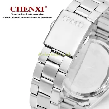 NATATE Women CHENXI Brand Business Clock Fashion Watch full Stainless Steel Quartz watches Wristwatch Lady Casual Watches 1140