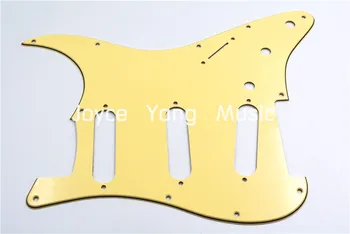Niko Cream 3 PLY SSS Electric Guitar Pickguard For Fender Strat Style Electric Guitar Wholesales