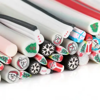 Christmas Collection 50pcs Art Nail 3D Design Sticks Cute Nailart Rods Stickers DIY Manicure Material Gel Polish Decals 1579421