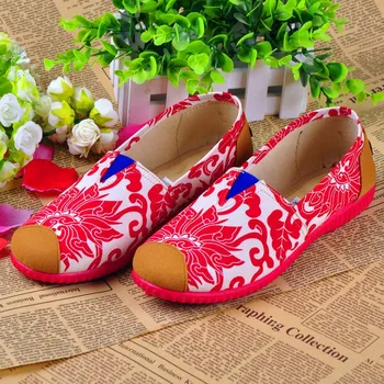 New Fashion Loafers Women Flat Shoes Comfort Spring Summer Slip On Casual Shoes Woman Canvas Espadrilles Zapatos Mujer