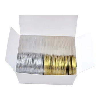 Sale 100pcs Gold Color + 100 pcs Silver Color Striping Tape Metallic Yarn Line Nail Art Decoration Sticker