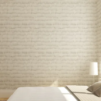 Modern minimalist non woven feather wallpaper bedroom wallpaper wall TV background wall