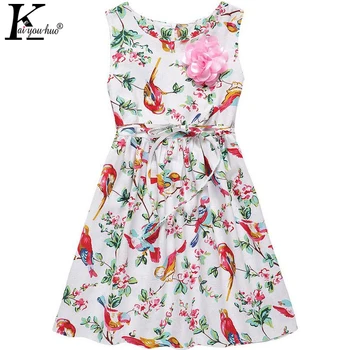 KEAIYOUHUO 2017 New Summer Girls Dress Children Clothing Costume For Kids Vestidos Princess Party Dresses For Girls Baby Clothes