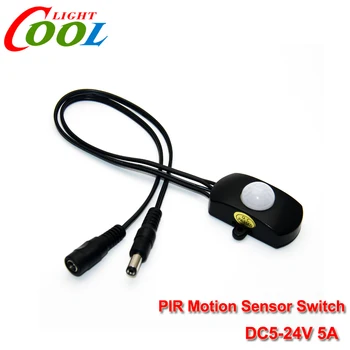 DC12-24V 5A PIR Motion Sensor Switch with DC plug for LED strip